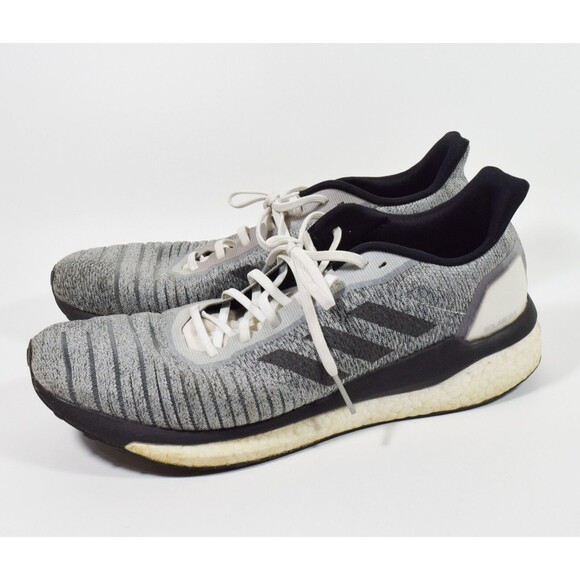 Adidas Other - Adidas D97441 Solar Drive Boost Lace Up Gray Stripe Running Shoes Sz 13